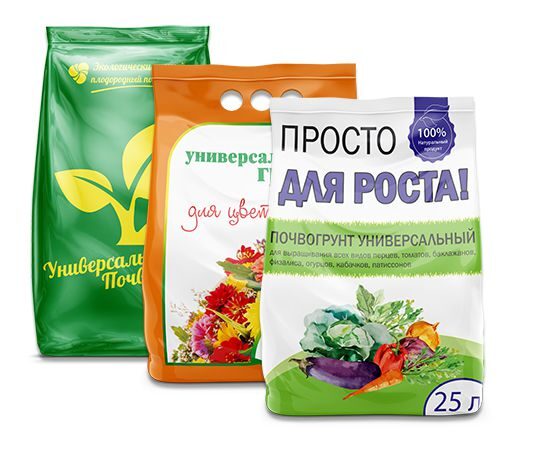 Пленка и пакеты для грунта и удобрений Упаковка для грунта